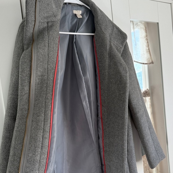 JCrew Charcoal Pea Coat - Picture 2 of 7